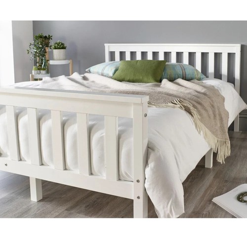 3ft 4ft wooden bed - frame, white