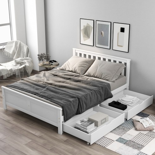 Wooden solid white - wooden,