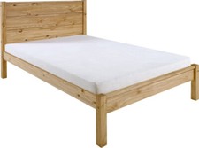 Waxed Pine Wooden Bed Frame