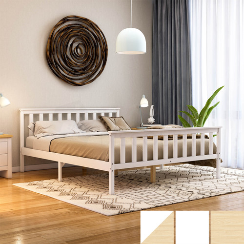 Wooden bed frame solid pine - frame,