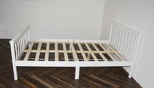 White Small Double 4Ft Wooden